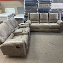 NEW RECLINER SOFA AND LOVESEAT $1299