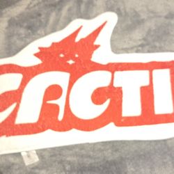 Cacti Red White Logo Promotional Food & Beverage Themed Rug