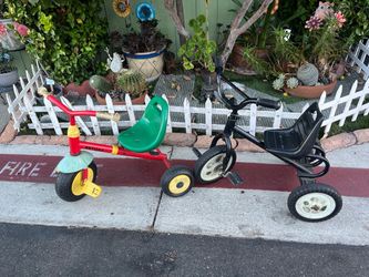 Kettler Kids Tricycle and Black Tricycle Set