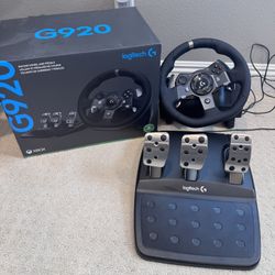 Xbox Racing Wheel And Pedals