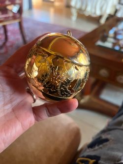 Gorham Christmas Tree Ornament Pierced Ball