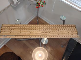 Charles Leonard 36" Wooden Yardsticks Lot of 6 - Hardwood Rulers for Crafts & Sewing