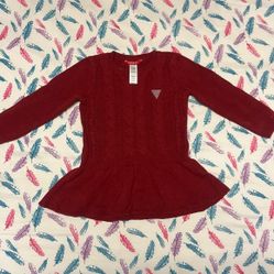 Guess Kids Red Knit Top