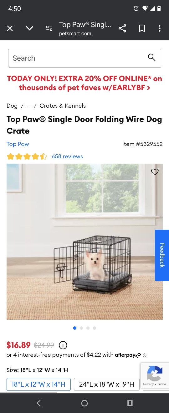 18 Inch Dog Cage