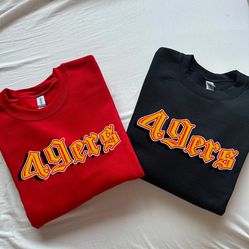 San Francisco 49ers Niners Niners Gang Football Custom Crewneck Sweatshirts 