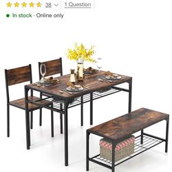 Industrial Dinner Table No Chairs Only Table 