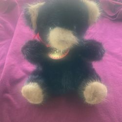 Vintage Genuine Rare Bear Mink Teddy Bear, Made in USA, 1982
