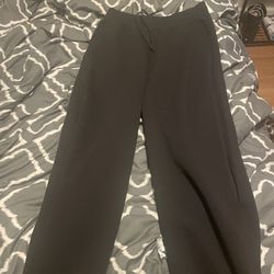 UNIQLO wide sweatpants Black And Grey