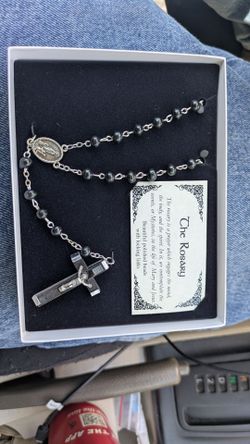Catholic necklace's for adult and 3 kids and 1 bracelet