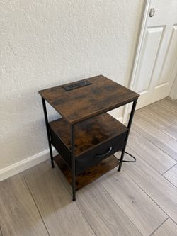 Nightstand with Charging Station