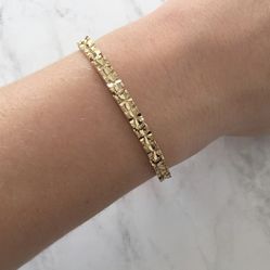 Women’s  5mm Gold Link Bracelet