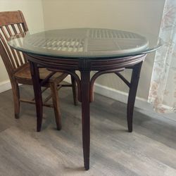 Round Glass table