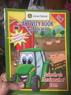 John deer tractor coloring activity books set of 3