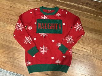 Ugly Christmas Sweater - Naughty or Nice Sequence, Size S, Women