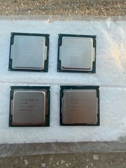 Intel CPUs i7-9700k i5-6500 and i5-6400t