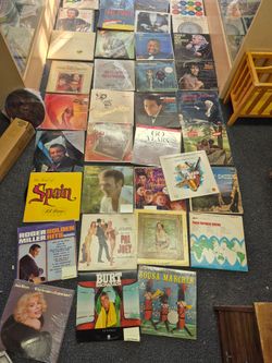 Collection of vinyl records