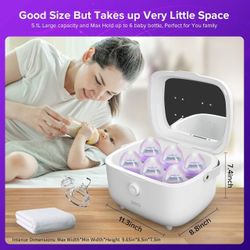 Brand NEW SANSI UV Light Sanitizer Box with 360° UVC Chips, Sanitizes in 5 Minutes 5.1L Large Capacity Sanitizer for Baby & The Whole Family (15W)