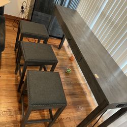 Large Table And Stools 