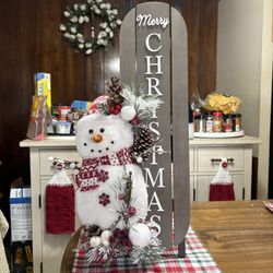 Handmade Christmas Snowman Decoration