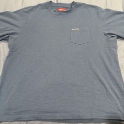 Supreme S/S Pocket Tee Light Blue Sz L