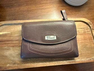 Vintage Fossil Brown Leather Wallet