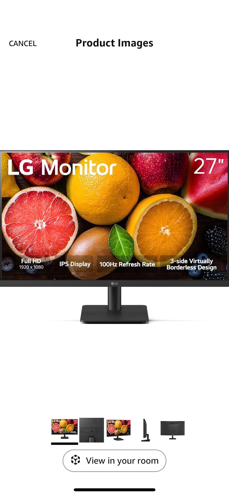 27” LG Monitor
