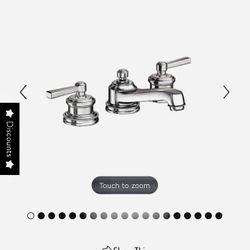 🔥HIGH QUALITY FAUCET - “Newport Brass 1620 Miro Widespread Lavatory FAUCET” Polished Chrome. 