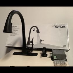 KOHLER Maxton Touchless PullDown Kitchen Faucet with Soap Dispenser, Matte Black
