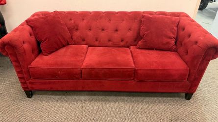 Red sofa $80 cash