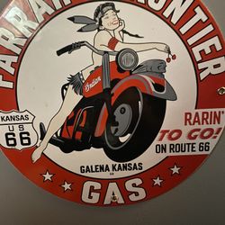 Porcelain Gas Sign 