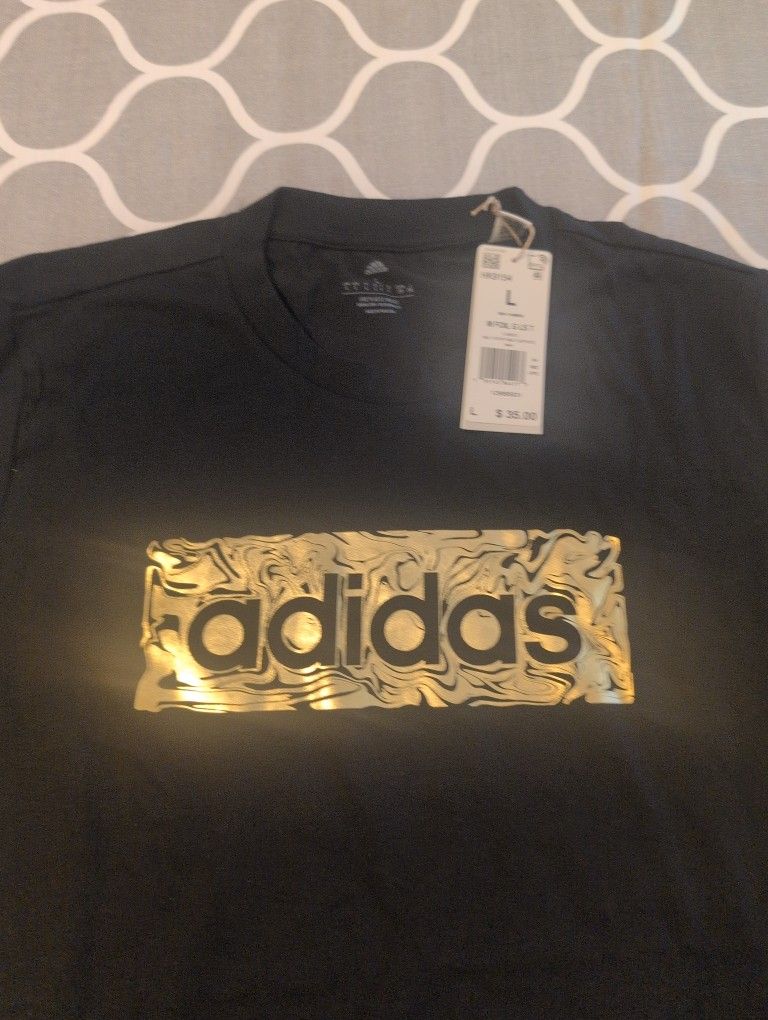 New Size Large Adidas Long Sleeved Shirt