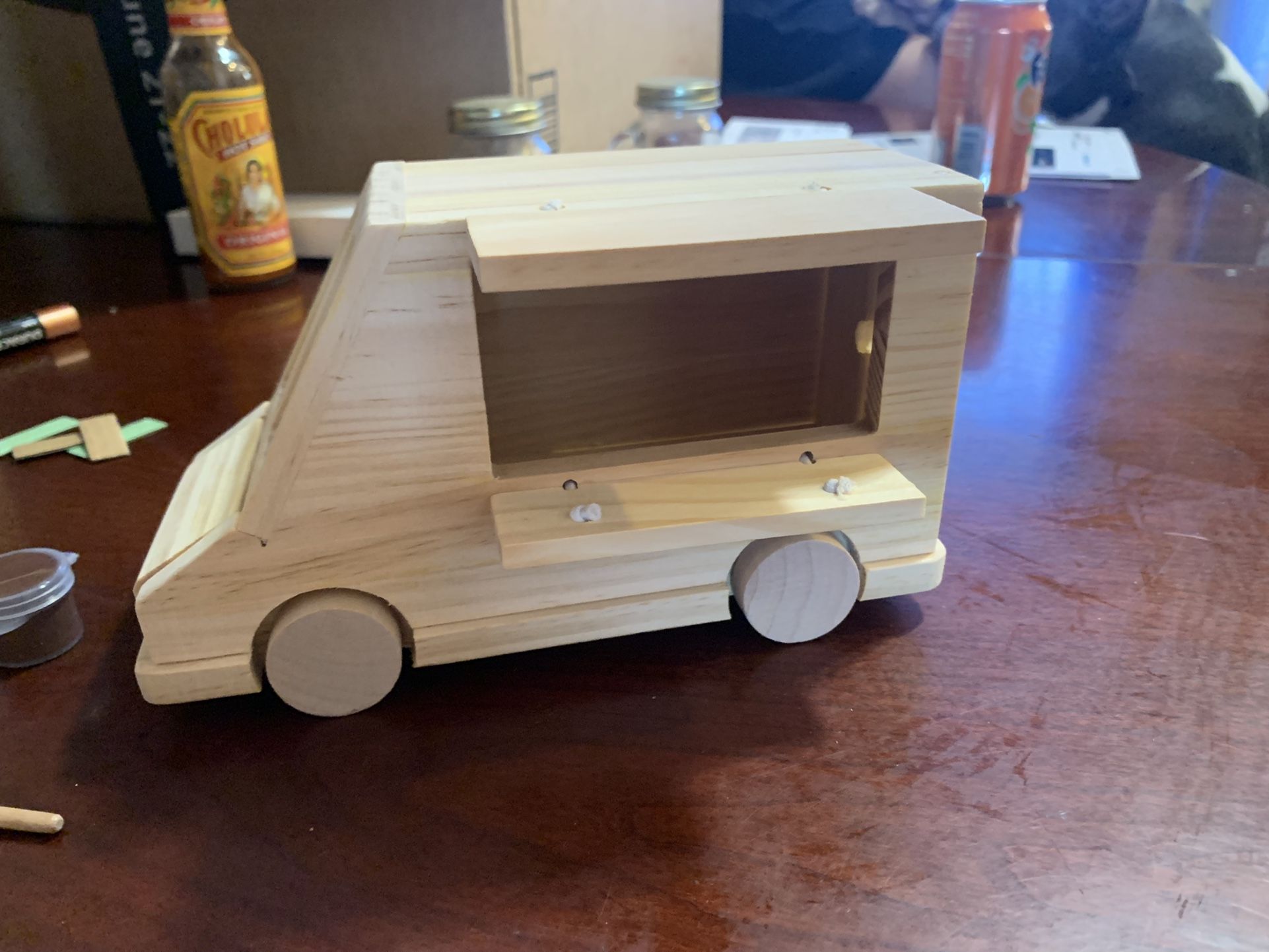 Wooden decorate your own ice cream truck