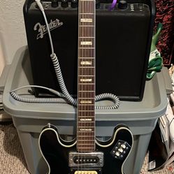 Greco Semi Hollow Body - Black Made in Japan