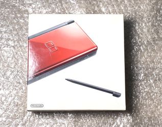 Nintendo DS Lite Crimson Black Console Box & Manual Japanese Version