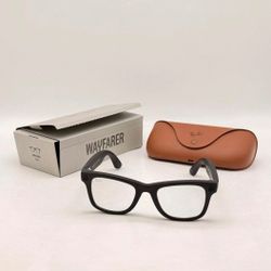 Ray-Ban Meta - Wayfarer (Gen 2) glasses with Meta AI, Audio, Photo, Video Compatibility - Clear lenses - Matte Black 