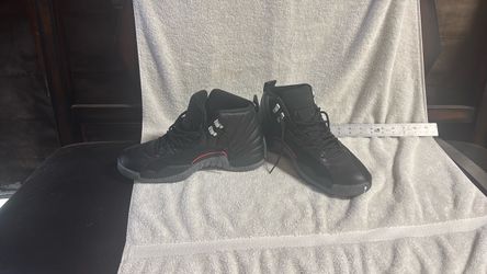 Air Jordan 12 Black Red High-Top Sneakers