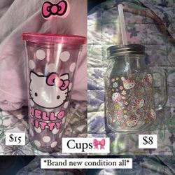 Hello kitty cups 