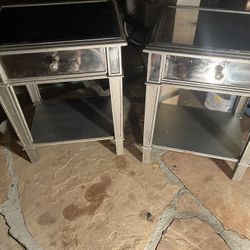 Pier One Mirrored Nightstand 
