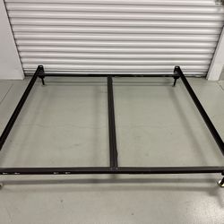 Adjustable King, Queen, Full, Twin Steel Bed Frame w/ Center Support