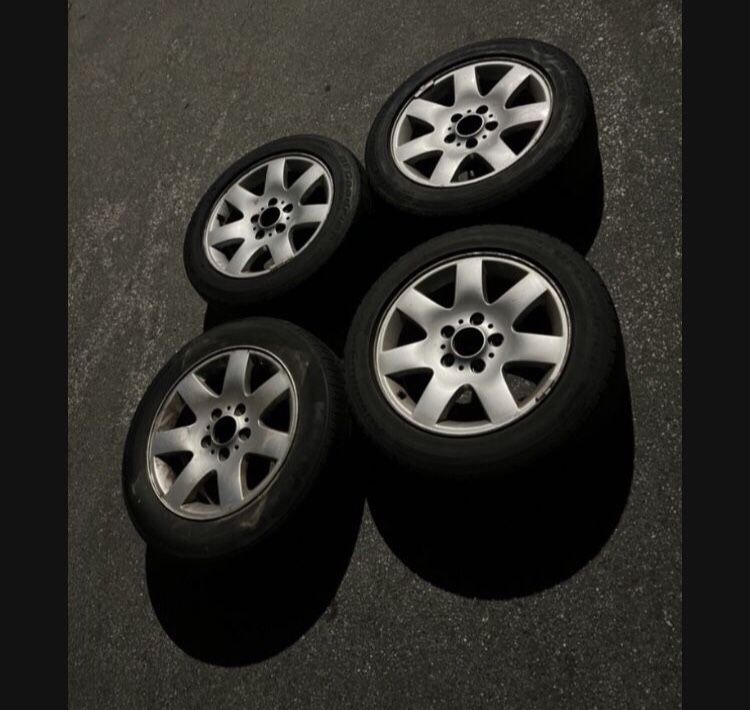 4 — 205/55r16 5x120 5x4.72 Stock Bmw Wheels Rims With Tires!! for Sale ...