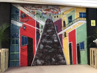 Mural artwork graffiti and airbrush