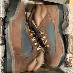 Timberland Field Boots Brown Green Beef Broccoli Nubuck 6530A Mens Size 10.5 NEW