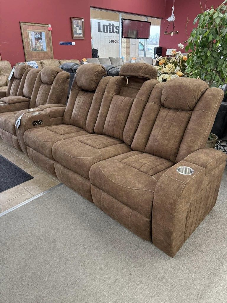 Take Home Pay Later Only $39 Down Payment 🌟 Wolfridge Power Reclining Sofa, Power Reclining Loveseat, Power Recliner, Power Sectional Couch