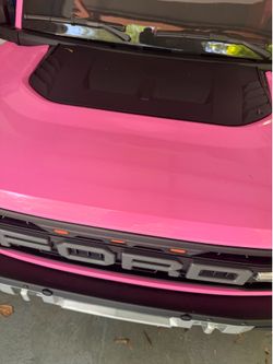 Remote control kids Ford truck 24V ride (pink)