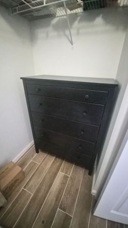 Black wooden dresser