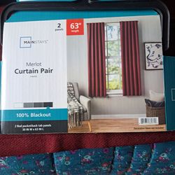 Merlot Burgandy curtains