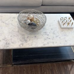 CB2 marble Coffee table 
