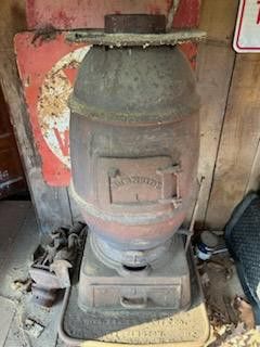 old antique Burnside 1 wood stove
