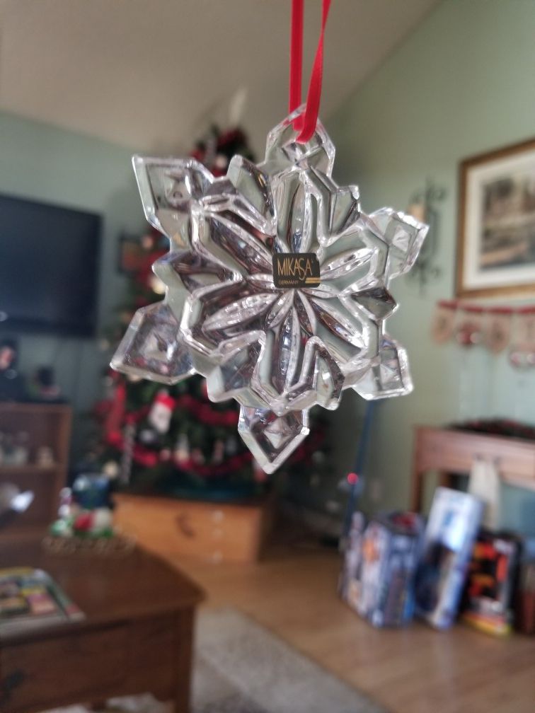 Crystal orniment snowflake