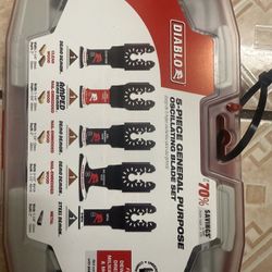DIABLO Universal Fit Wood and Metal Bi-Metal & Carbide Oscillating Blade Set (5-Piece)